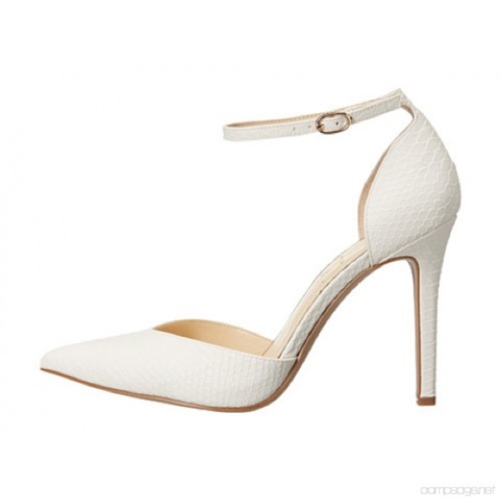 White high heels